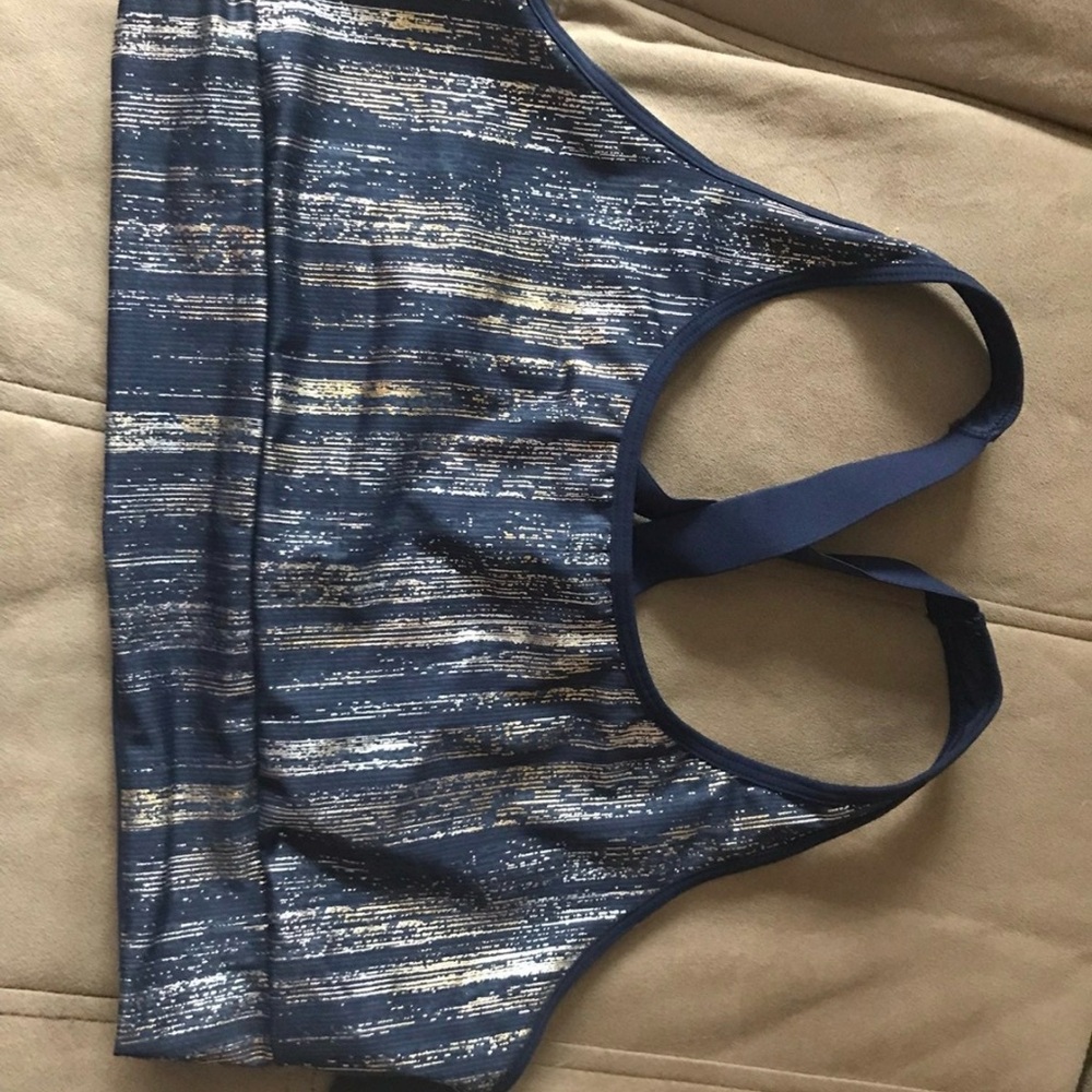 Victoria's Secret Navy and Gold Sports Bra